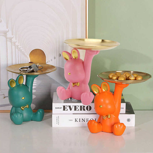 J.Y.R® Bear Sculpture Table Tray - JYR Gallery