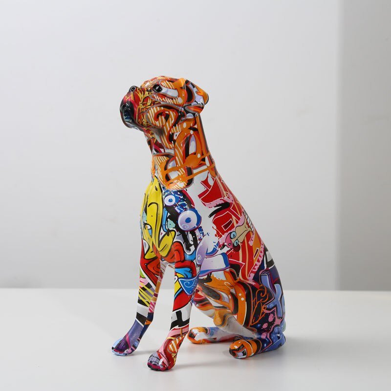 J.Y.R® Boxer Nordic Painted Statue - JYR Gallery