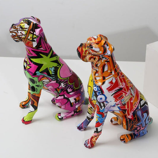 J.Y.R® Boxer Nordic Painted Statue - JYR Gallery