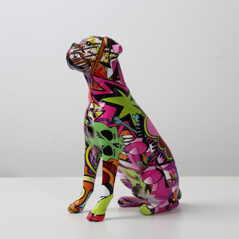 J.Y.R® Boxer Nordic Painted Statue - JYR Gallery