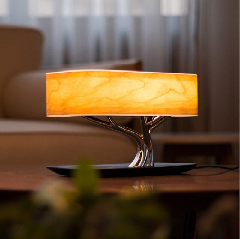 J.Y.R® Cherry Wood Zen Table Lamp - JYR Gallery